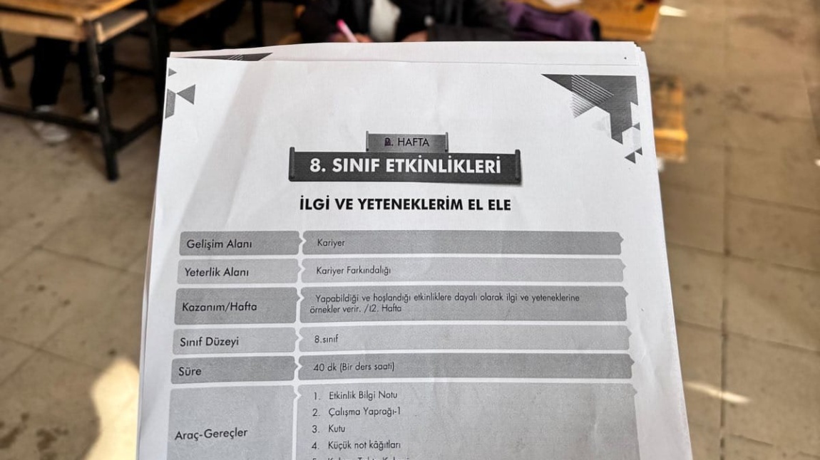 İlgi ve Yeteneklerim El Ele